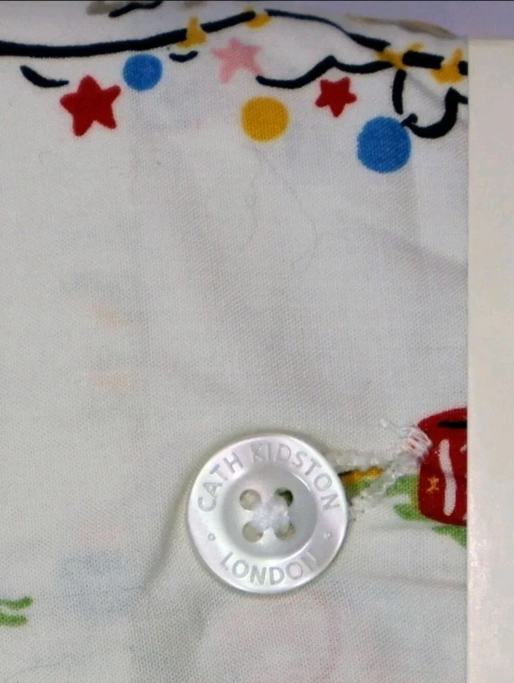 Cath Kidston London Full Size Sheet Set, Christmas Animals Cream, 100% Cotton